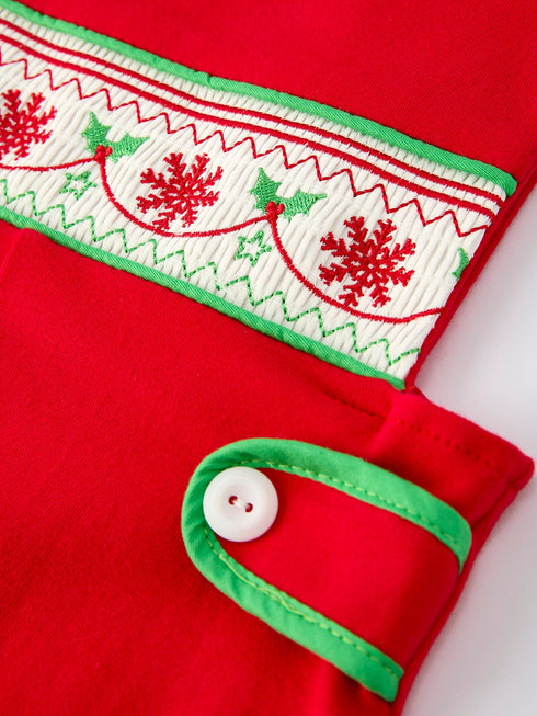 christmas-red-green-smock-embroidery-baby-boys-romper-Sophia's Style--4